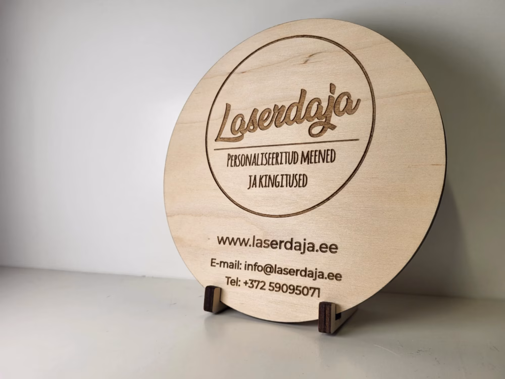 Lauasilt ettevõttele koos alusega