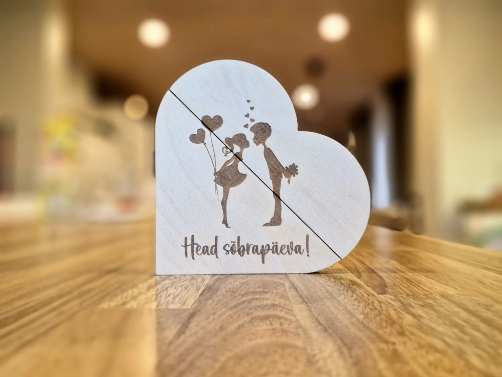 Kinkekaardi karp südamekujuline