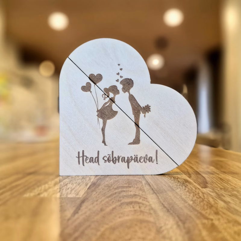 Kinkekaardi karp südamekujuline